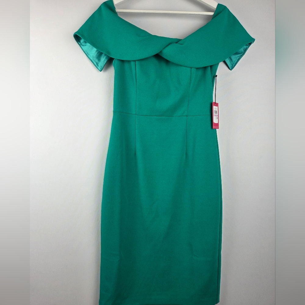Vince Camuto Sleeveless Green Cocktail Dress Women's  Size 6
